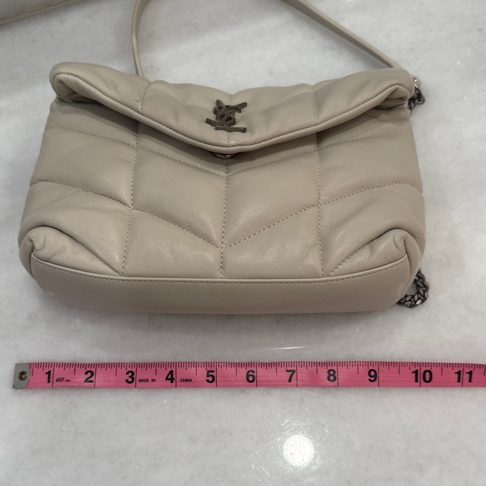 Yves Saint Laurent Beige Quilted crossbody Bag - Picture 6 of 7